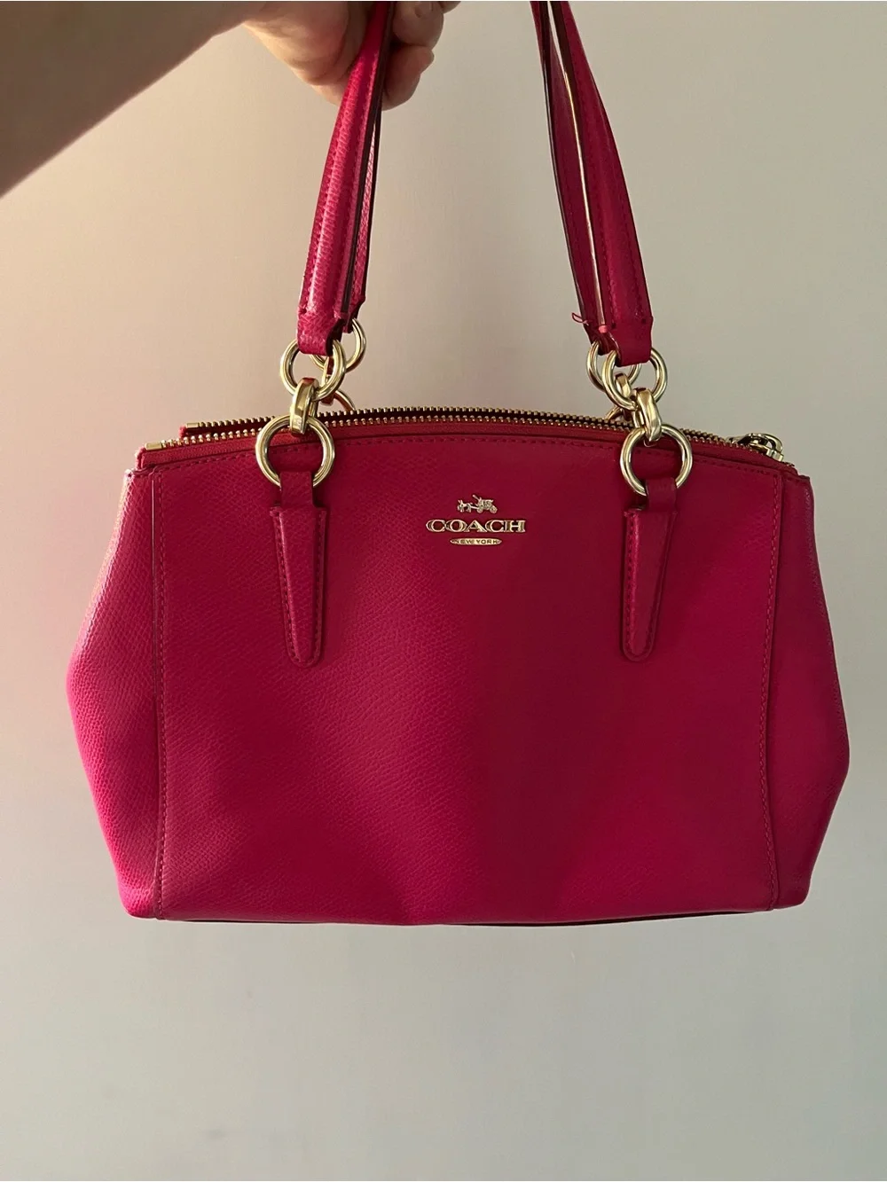 Coach Christie Mini Carryall Hot Pink  Coach Crossbody Satchel